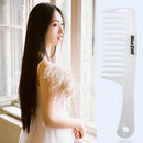 Antistatic Straight Handle Large Wide Tooth Comb Hair Brush Tool (White) Newly
