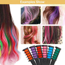 10 Hair Color Chalks Crayons Disposable Hair Dye Comb Temporary Hair Dyeing Too#