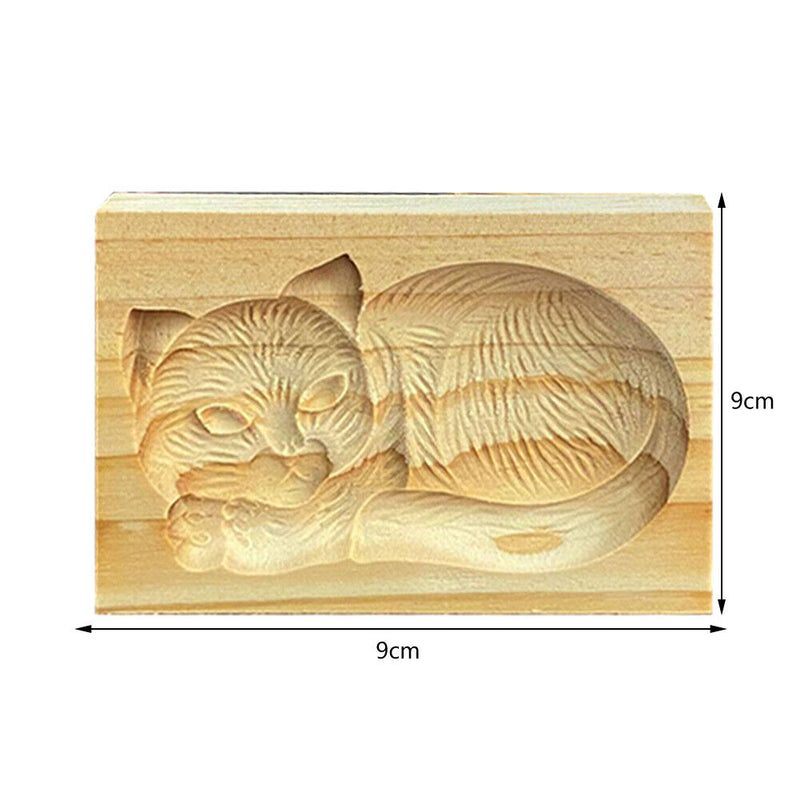 Wooden Cookie Mold Gingerbread Biscuit Moulds DIY Cake Embossing Baking Tools