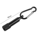 Mini Portable LED Keychain Flashlight w/ Buckle Super Bright Lamp (Black) Newly