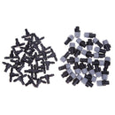 30pcs Mist Spray Sprinklers+30pcs Tees Connector Nozzles Cooling Irrigation