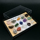 15 Pcs/Set Rock Gemstones Collection Box Quartz Crystal Specim. Mineral X4P9