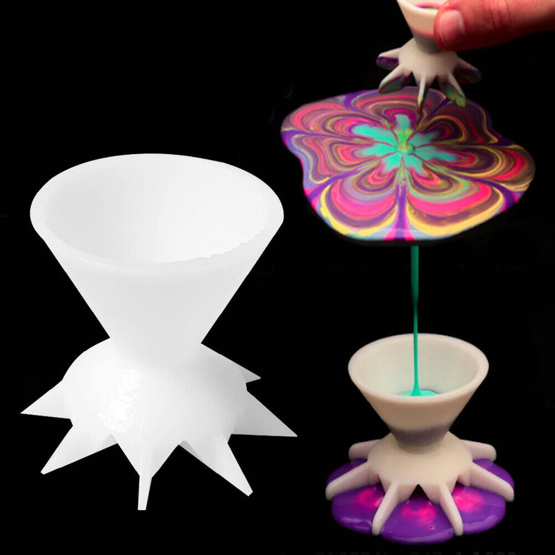 Mini Paint Pouring Funnel Pouring Cup DIY Making Acrylic Paint Painting Tools