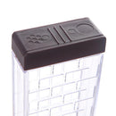 6pcs Transparent Seasoning Jar Spice Salt Pepper Powder Storage Box Kitchen T