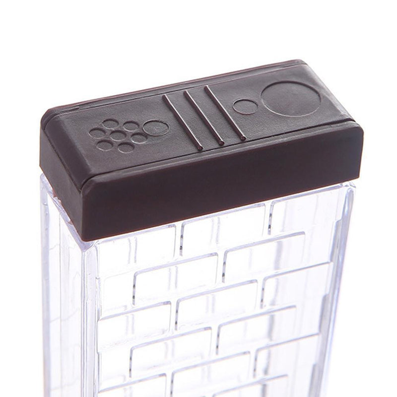 6pcs Transparent Seasoning Jar Spice Salt Pepper Powder Storage Box Kitchen T
