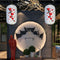 25cm Plum Blossom Lantern Lamp Chinese Long Shaped Cloth Lampion (B)