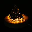 Night Light Wooden Base Holder Display Stand Crystals Ball Illumination Lighting