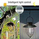 Metal Bronze LED Solar Lantern Pendant Waterproof Outdoor Decor Light (03) Newly
