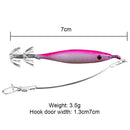 Squid Artificial Bait Jig Hook Octopus Cuttlefish Fishing Lure (Luminous Si