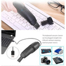 Mini Computer Vacuum USB Keyboard Cleaner PC Laptop Dust Brush (Black)