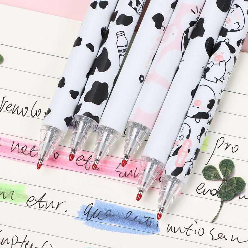 Writing Pen 0.5mm I love Milk Stationery Cows Pattern Gel Pen Office School