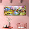 Woods Hut Waters Oil Paint By Numbers DIY Canvas Wall Picture Craft Home De