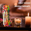 Colorful Rose Petal White Sage Stick Floral Sage Smudging Wand Sage Bundles