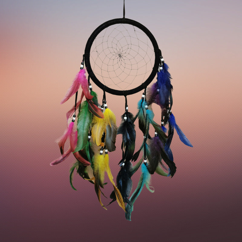 Dream Catcher Wall Hanging Decor Feather Dreamcatcher Handmade Ornament Gift