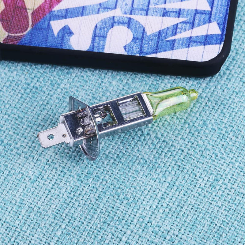 1pc H1 12V 55W 3000K Yellow Quartz Glass Car Xenon Head Lamp Halogen Bulb