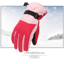 2pcs Warm Ski Gloves Outdoor Thermal Full Finger Mittens for Children Boys Girls
