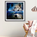 5D Diamond Painting Tree Wolf Shadow Full Round Drill DIY Wall Art Crafts Gifts