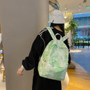 Tie Dye Backpack Casual Daypack Travel Gradient Color Nylon Rucksack for College