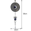 DIY Rotating Wind Chime Novelty Metal Hanging Sculpture Wind Chime Bell (B)