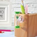 2min Hourglasses Kid Teeth Brushing Timer w/Suction Cup Home Decor (Green)