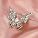 Girls Butterfly Diamond Brooches Luxury Sparkling Corsage Women Accessories
