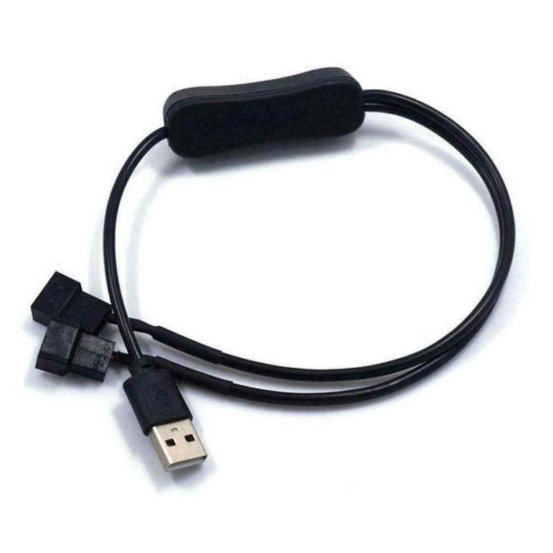 5V 4 Pin to 2 Way USB Adapter Converters Cables PC Fan Computer Cables H9V5