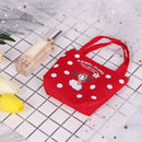 Woman Zip Canvas Coin Purse Handbag Tote Pocket Storage Money Bag (Sheep)
