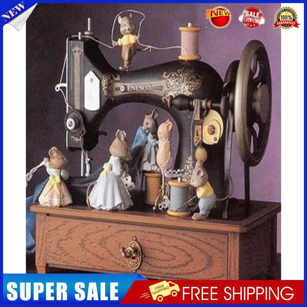 Digital Paint Sewing Machine Painted By Numbers On Canvas Decor M195