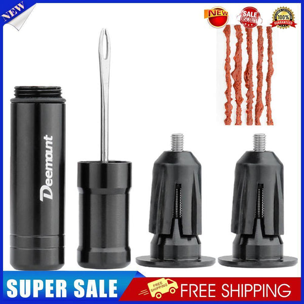 Mountain Bike Rubber Strip Drill Tubeless Tire Puncture Repair Tool Kit (A)