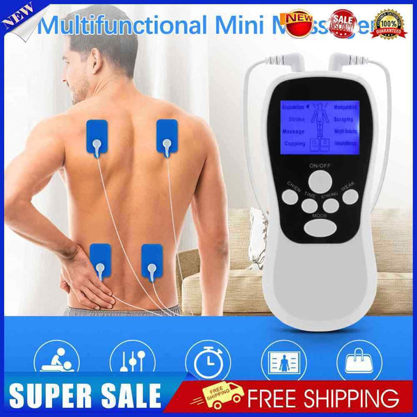 #A 1 To 4 Massage Tens Machine Unit 4 15 Levels Electrode Pads for Back Health C