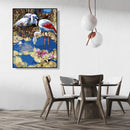 Painting By Numbers DIY Drinking Crane Hand Painted Digital Oil Picture Decor