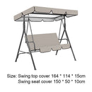 2pcs Patio Swing Seat Cover + Top Cover Waterproof Camp Hammock Chair Canopy Cover