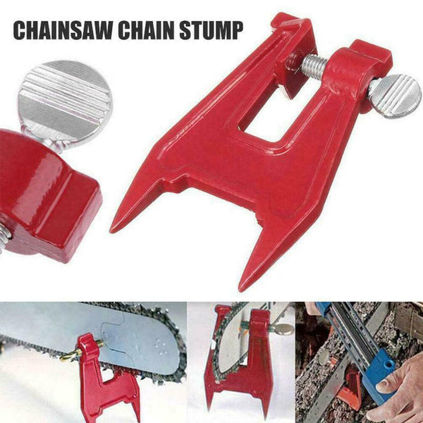 Stump Vise Professional Chainsaw Saw Chain Sharpening Filing Tool Clamp Bar K7O0