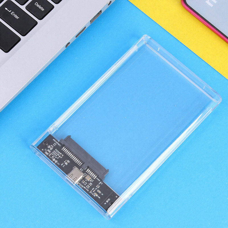 USB 3.1 Type-C Mobile Hard Drive Box 2.5 inch SATA HDD SSD External Case