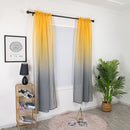1x2.7m Gradient Tulle Curtain for Living Room Sheer Drapes Hotel Home Decorat
