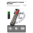 Emergency Medical Portable LED Flashlight Type-C Charging Torch Clip Pocket Lamp