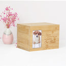 Wooden Pet Urn Box Dog Cat Cremation Personal Peaceful Memorial Photo Frame B