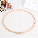 DIY Wooden Cross Stitch Frame Needlework Hoop Ring Embroidery Tool(24cm) Newly
