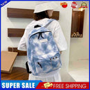 #A Casual Tie Dye Backpack Women Gradient Chain Travel Backpack Daypack for Sh