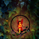 LED Solar Light Flower Fairy Hanging Outdoor Garden Landscape Light (B) Newly