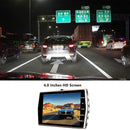 4" 1080P HD Dual Lens Car DVR Front and Rear Camera Dash Cams Video Recorders