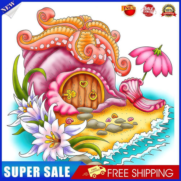 Diamond Painting Partial Special Starfish conch cottages Picture of Rhines