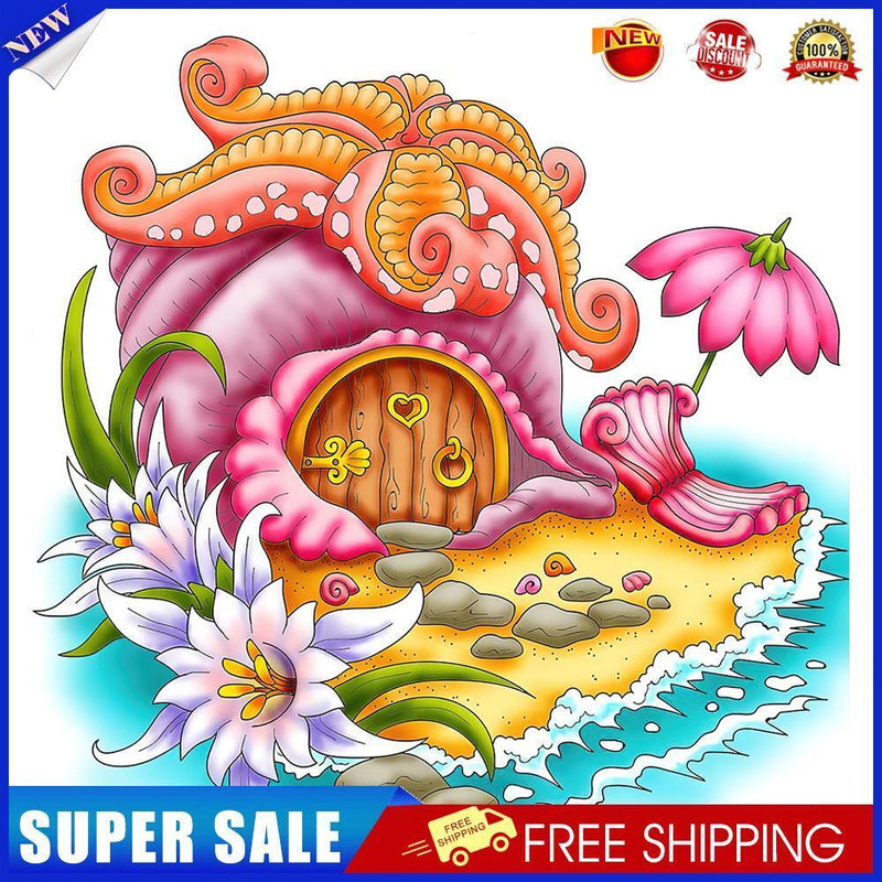 Diamond Painting Partial Special Starfish conch cottages Picture of Rhines