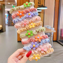 Fruit Animal High Elastic Hair Rope Set 10 pcs Hair Ring Hair Accessories