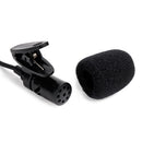 Lavalier Condenser Mic Recording Teaching 3.5mm Jack Clip-On Lapel Microphone