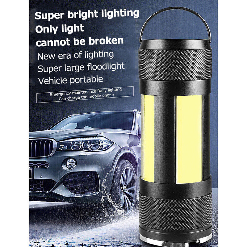 COB Flashlight Multi Function Work Light Rechargeable Portable Flashlight