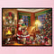 Full Cross Stitch 11CT Santa Gift Box Counted Embroidery DIY Christmas Wall Art
