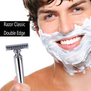 Classic Double Edge Safety Razor with Blades Portable Detachable Shavers