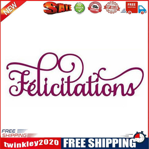 French Alphabet Cutting Die for DIY Scrapbooking Embossing Die Cuts (H4841)