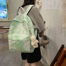Tie Dye Backpack Casual Daypack Travel Gradient Color Nylon Rucksack for College